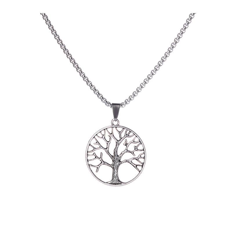 Venkovský Přírodní Styl Módní Řetízek, Strom Života, Pár Styl Titanová Ocel Šperky