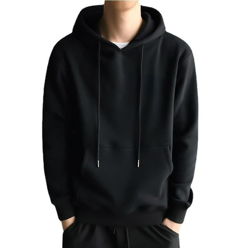 Men s Hooded Fashion Sweater 2026 Jacket Sports Casual Wear M чёрный