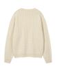 WACKY WILLY Basic Cable Knit Pullover Cream