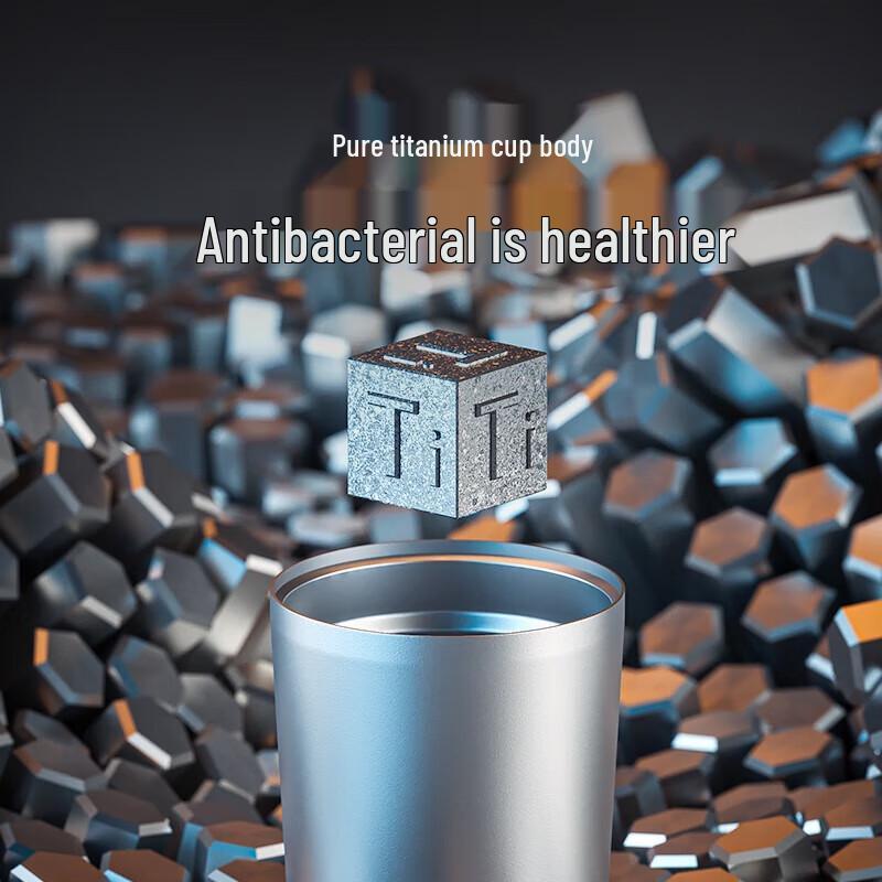 Vanow 500ML Pure Titanium Portable Insulated Coffee & Tea Cup