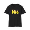 Feuer T-Shirt Flammen Schriftzug Fett Streetwear 100% Baumwolle vintage Gewaschen Weich Lässig Leicht des