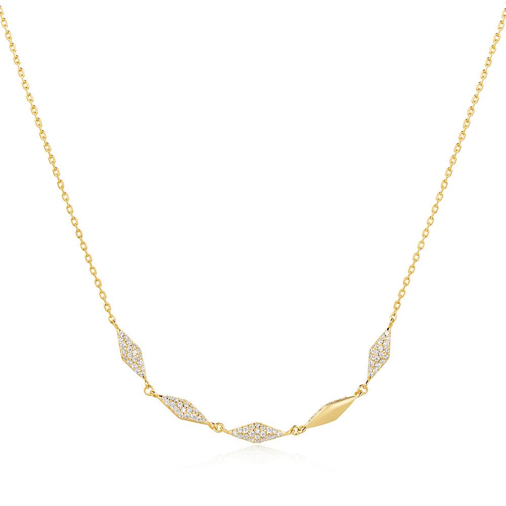 Ania Haie Gold Multi Sparkle 925 Silver Necklace N061-06G