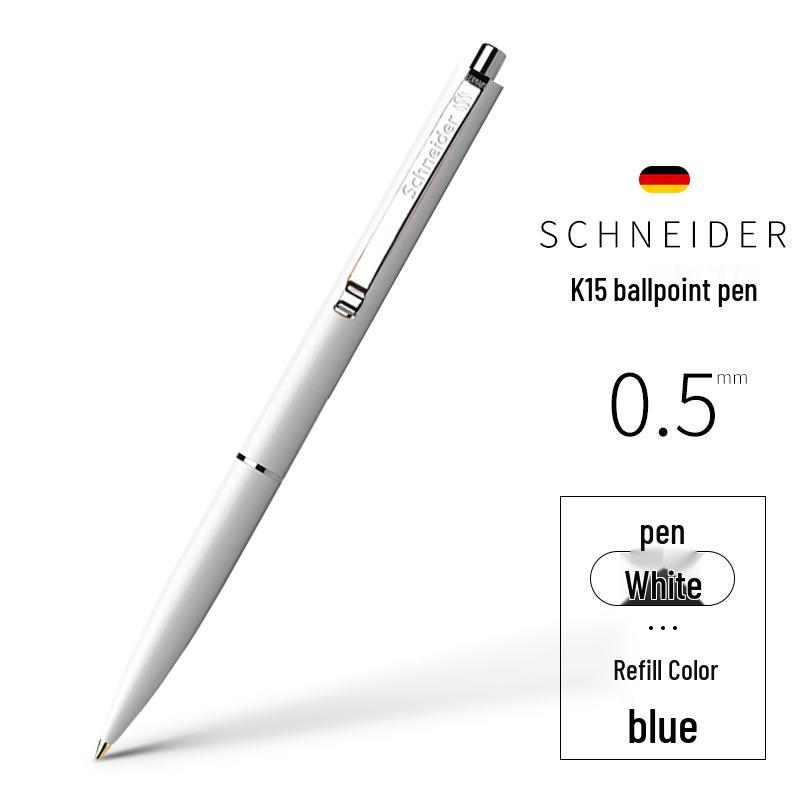 Schneider Wysokiej Jakości Długopis Kulkowy Wciskany - Gładki Niemiecki Import do Użytku Biurowego i do Podpisu