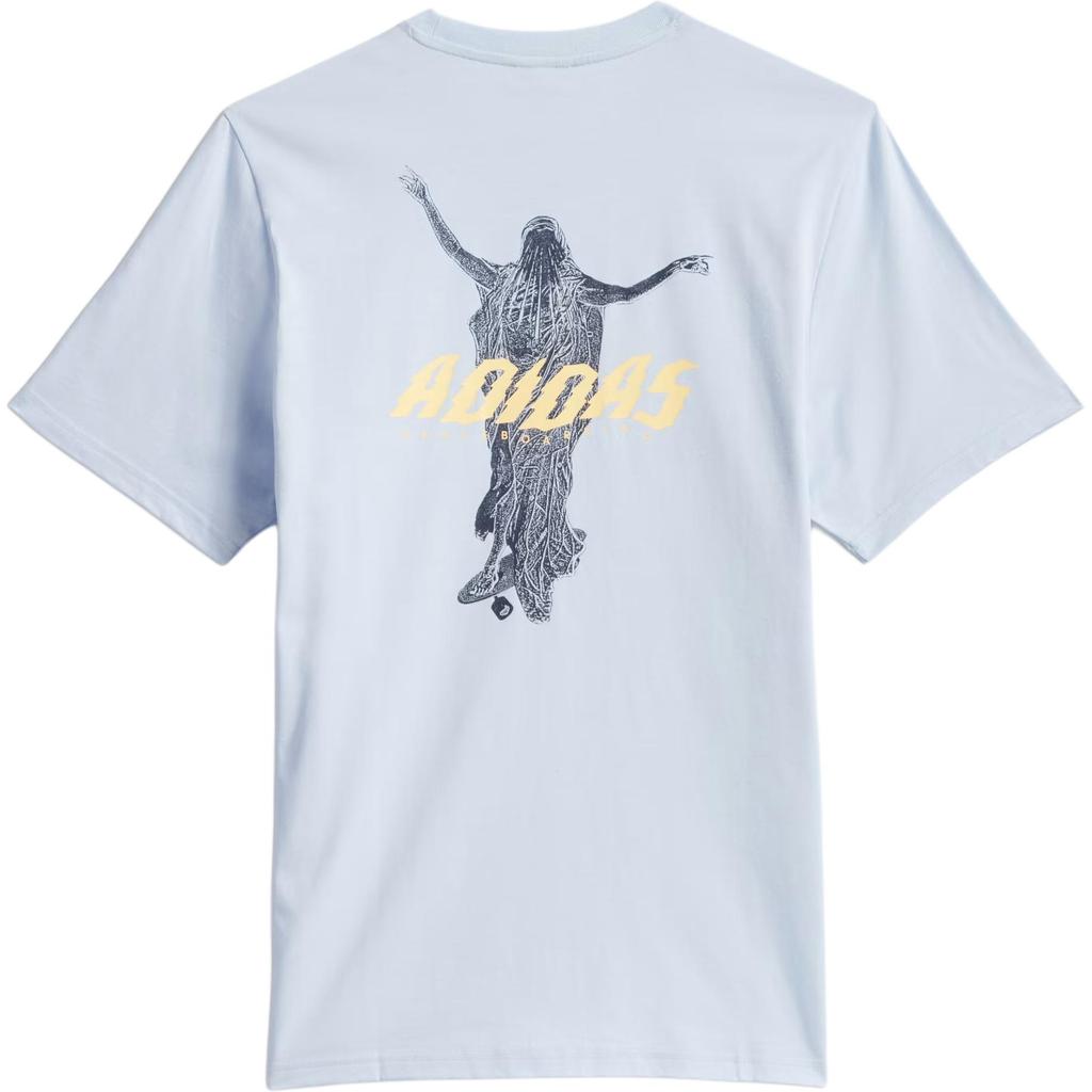 Adidas Originals FW25 DE Skateboard Merlin Cotton Knit Sports Short Sleeve T-Shirt Unisex Tops KR6366