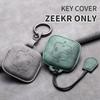 Interior Mouldings Sheepskin 4 Buttons Car Remote Key Case Cover for Zeekr 001 X 2021 2022 2023 for ZEEKR 001 009 Full Protector