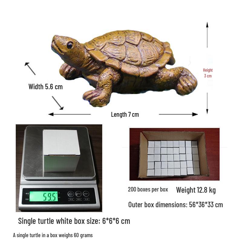 Mini Turtle Ornament: Rockery Bonsai for Fish Tank, Pond, or Courtyard Decoration