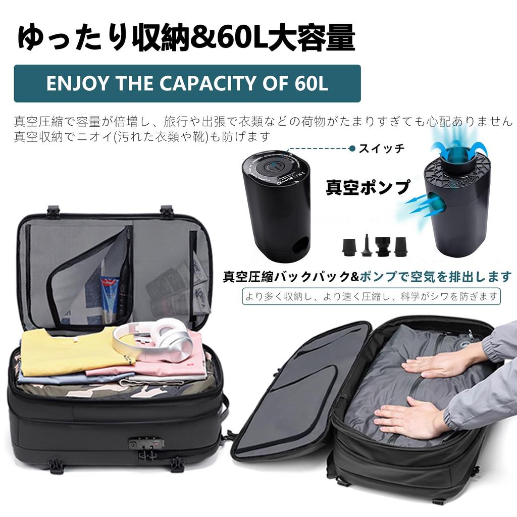 Business Vacuum Compression Vacuum Vacuum Inch PC TSA Lock Large For Business Vacuum Pump Airback [KINGSLONG] Backpack, Backpack, Men's, Backpack,