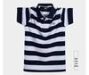 Men's 2025 Summer Striped Polo T-Shirt - Short Sleeve, Lapel, Loose Fit, Plus Size, Cotton
