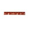 Replacement Keyboard Contact Pad Strips for PSR-77 Electronic Key Repair, Brown 12-Key Part with Integrated Construction and Mounting Openings