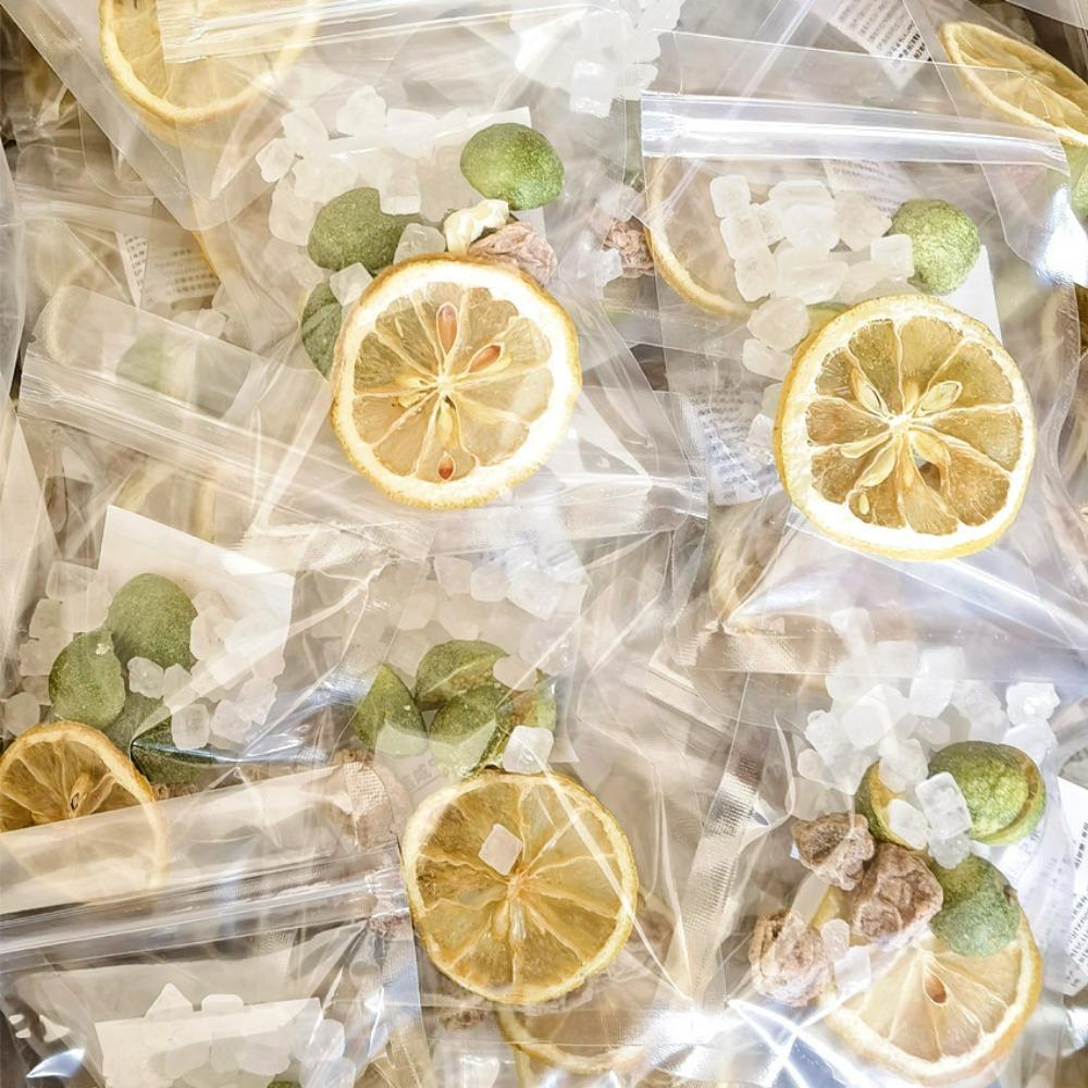 12pcs Kumquat Lemon Passion Fruit Loose Tea Independent Small Packaging Fragrant Freeze-dried Water Soaked Health Tea
