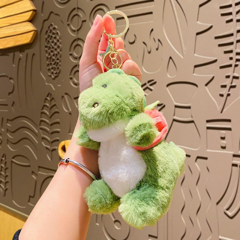 Adorable Plush Dinosaur Keychain Cute Cartoon Backpack Pendant Perfect Gift