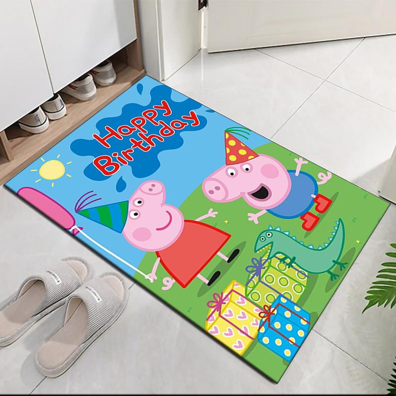 Peppa Pig Printed Carpet, for Office Chair Living Room Bedroom Kitchen Room Decor Gifts.