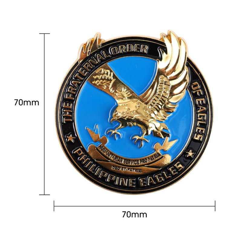 Metall-Autoaufkleber, Legierung, Philippine Eagle Totem, Motorrad, Karosserie-Emblem, Edelstahl, wasserdicht, Rostschutz, Aufkleber