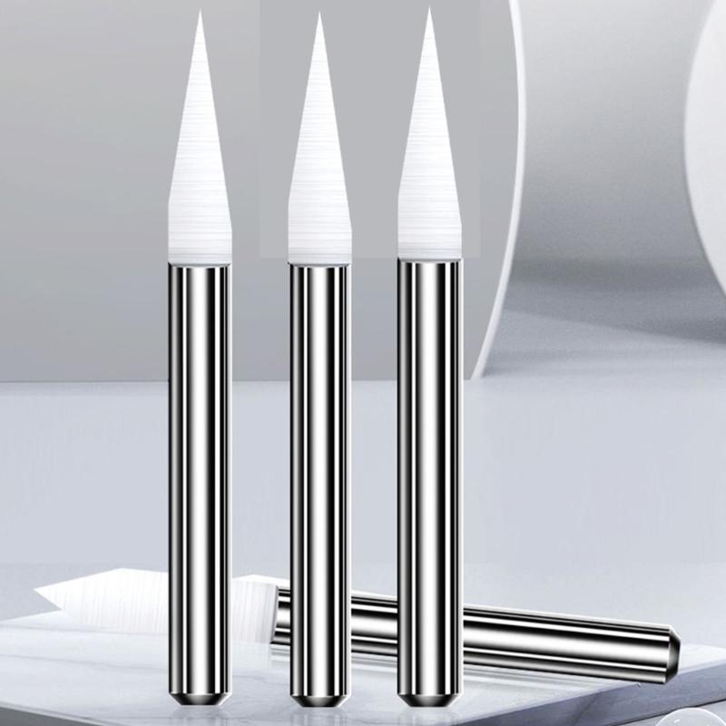 10pcs TungstenSteel Engraving Tools Bits 0.1mm Tip 1/8" Shank for Woodworking SharpCutting Router RotaryTool