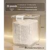 LISM 22lb/10kg White Sealed Food Storage Container