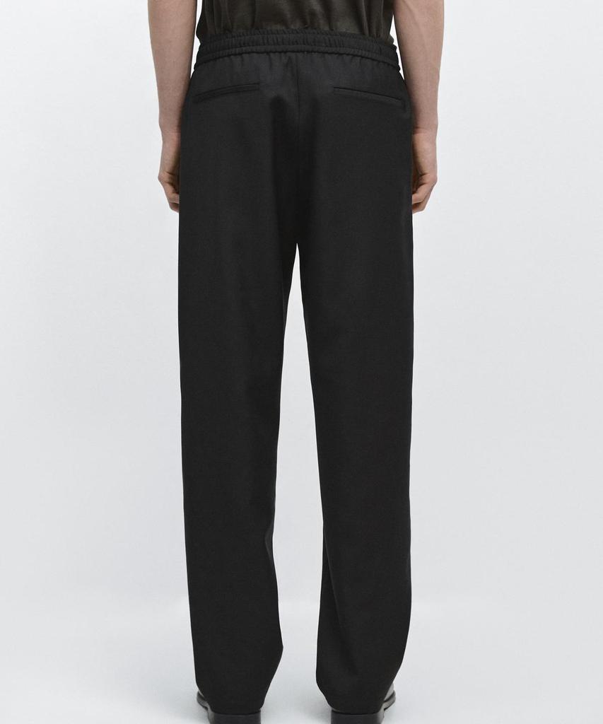 Masimodutti Relaxed Fit Wool Pants