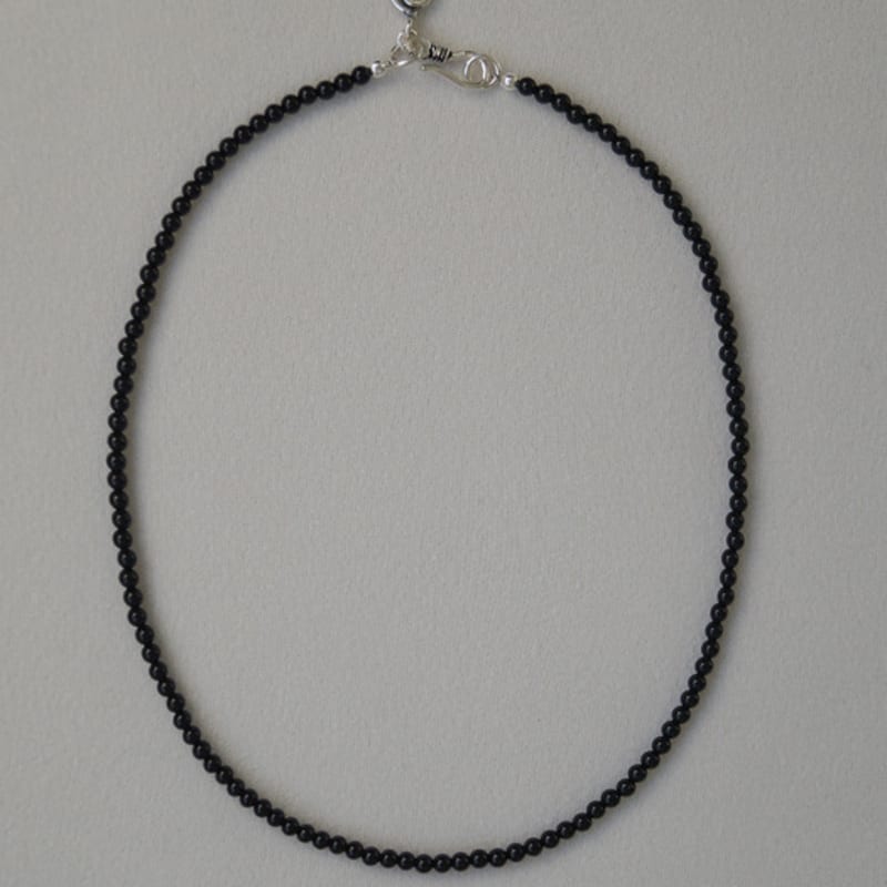 

ANDEZVOUS FAYE NECKLACE (ONYX) SILVER