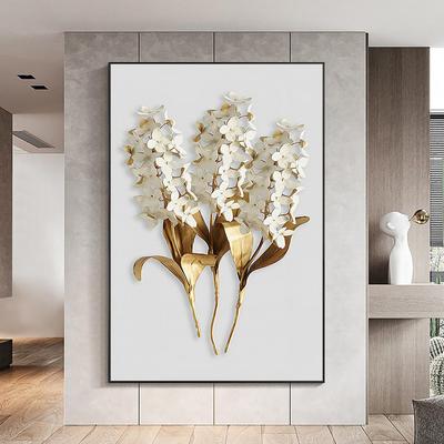 Złote liście beżowe kwiaty płótno malarstwo nowoczesne skandynawskie roślinne plakaty i druki artystyczne do pokoju Home Decor