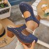 Women's Thick Heel Sandals, Solid Color Open Toe Summer High Heels, Women's Thick Heel, Casual Open Toe Summer Shoes, All Competition Outdoor Sandals