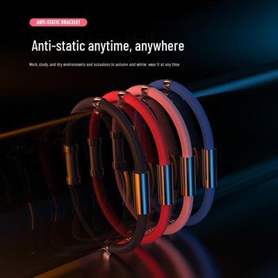 Winter Antistatisches Silikonarmband: Magnetschmuck aus Titanstahl mit isolierten negativen Ionen, beseitigt statische Elektrizität