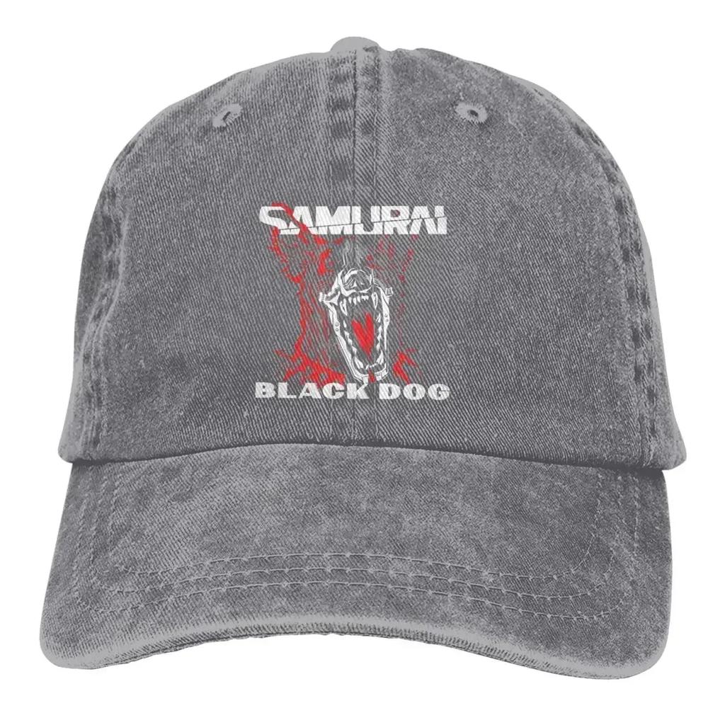Pure Color Dad Hats Black Dog Samurai Essential Womens Hat Sun Visor Baseball Caps  Lover Peaked Cap
