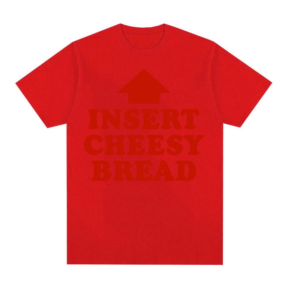 Tricou Grafic Meme Vintage Amuzant Insert Cheesy Bread Bărbați Femei Modă Tricouri cu Mânecă Scurtă Bumbac Confort Tricouri Supradimensionate