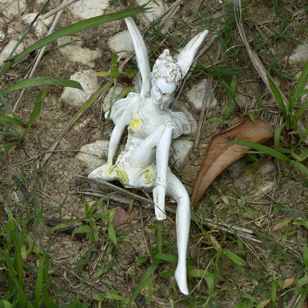 Floral Fairy Vintage-style Ornaments,Garden Flower Fairy Statue, Butterfly Wing Decoration,Tabletop Ornaments,Christmas Gifts