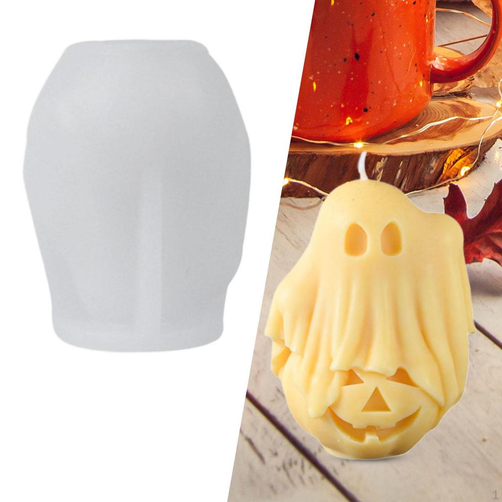3D Ghost Candle Model Making Epoxy Resin Casting Decorative Clay Crafts Home Decoration Party
