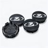 4pcs Black Silver LADA Logo Emblem Car Wheel Center Caps 57MM 50MM Wheels Hub Cap Rim Hubcaps Dust Cover Replace Car Accessories