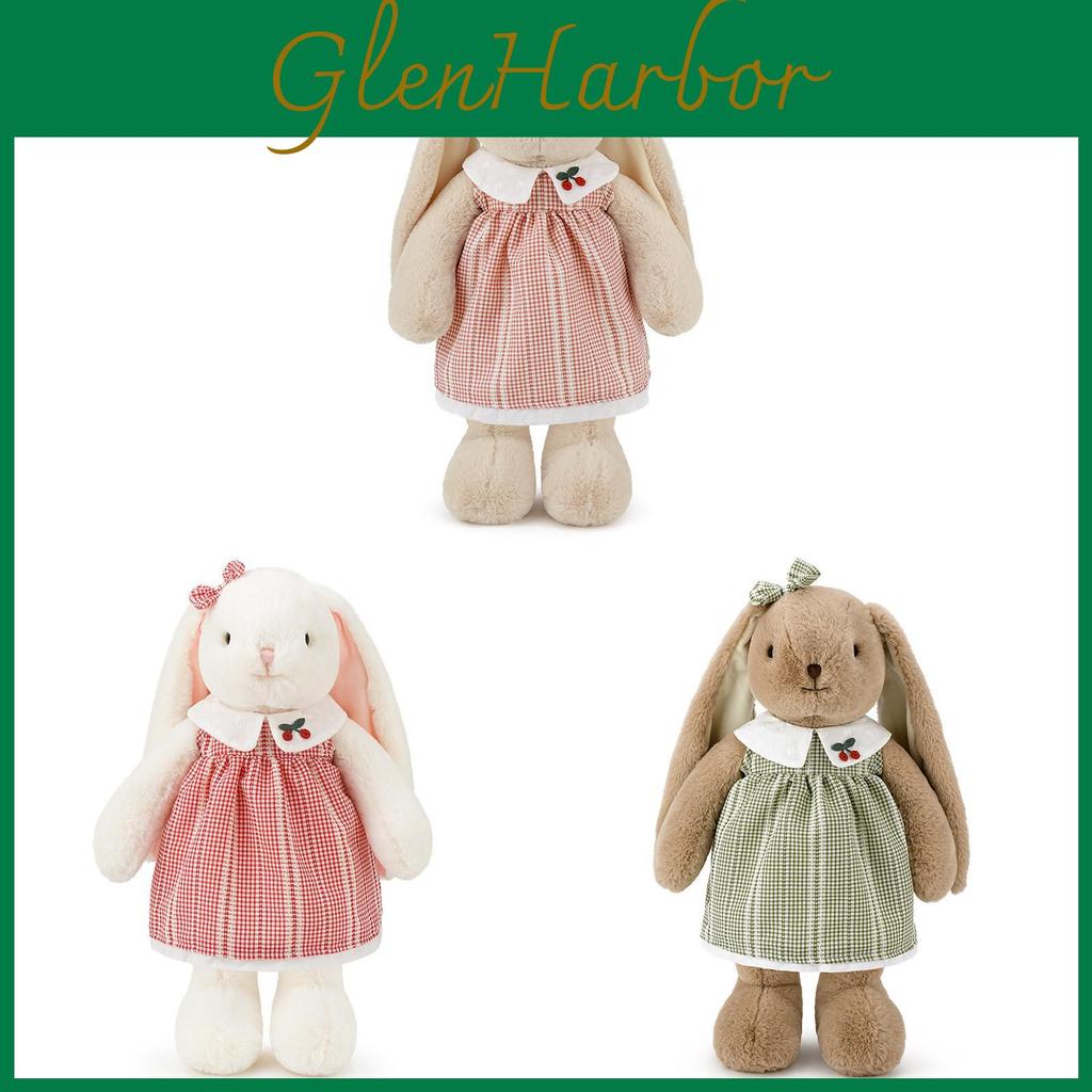 Peluche coniglio imbottito con pelo corto morbido per regalo di compleanno per bambini