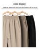 Women's Plus Size High Waist Elastic Pants for Middle-aged and Elderly - Summer Thin, Loose, Seven/Nine-point Grandma Style
