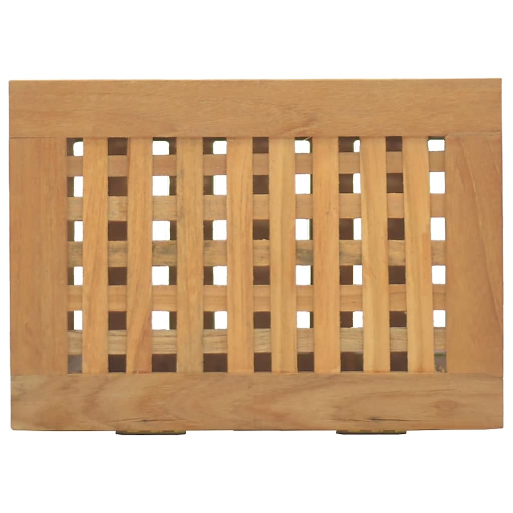 Vidaxl Kosz Na Pranie, 35X25X60 Cm, Lite Drewno Tekowe