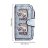 Funny Cartoon Horse Print Wallet Fashion Casual Large Capacity Long Purse for Women Men Daily Use Gift for Horse Lovers