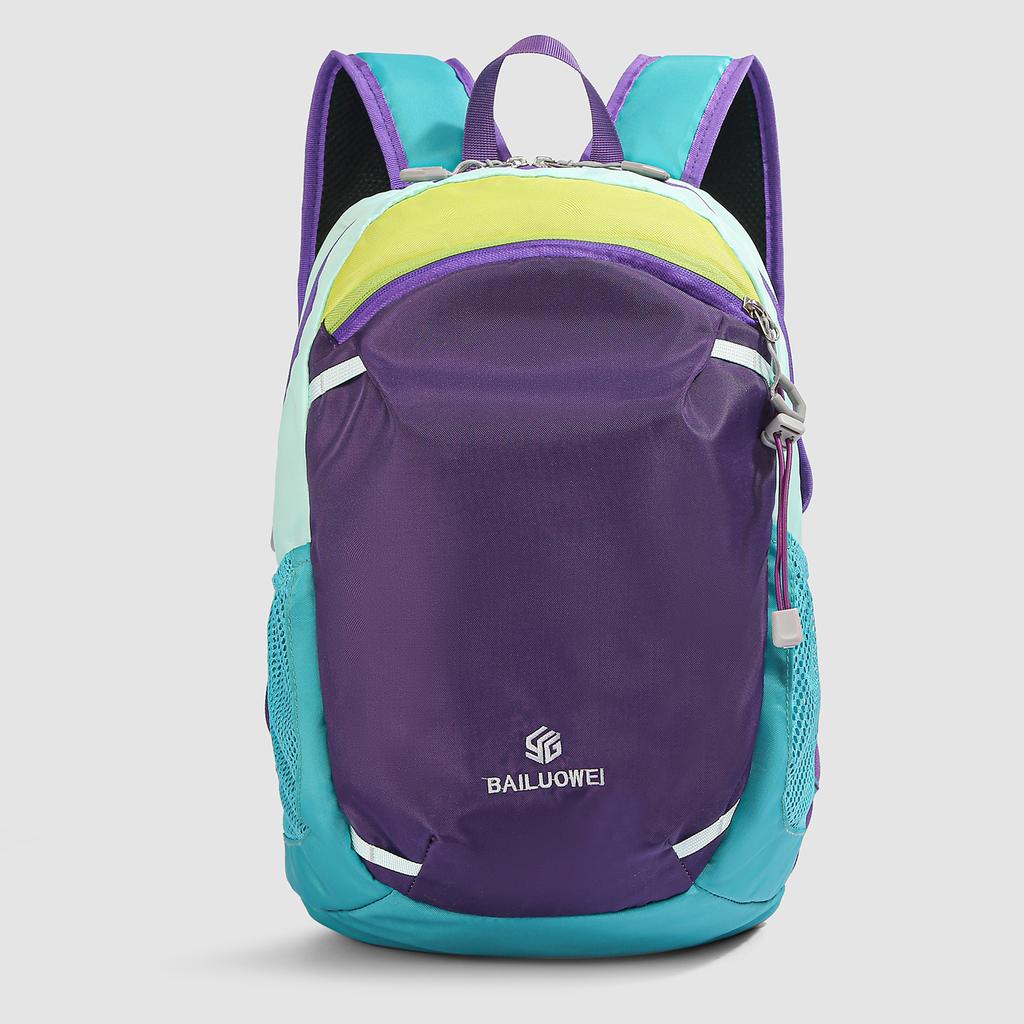 Schoolbag new 1011 contrasting color casual backpack high value schoolbag female student simple and lightweight outdoor travel bag