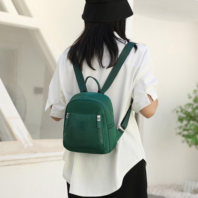 New Nylon Backpack Women's Fashion Casual Shopping Lightweight Backpack Versatile Foreign Style Student Schoolbag Women's Bag