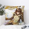 Zhongli Genshin Impact Pillow Case Sofa Decorative Home Double-Sided Printing Short Plush Cushion Cover Throw Pillow Cover