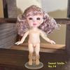 1 Set Cute 1/8 Doll 3D Real Eye 13 Joint Movable Cute 16-17Cm Doll With Different Expressions Girl Toy