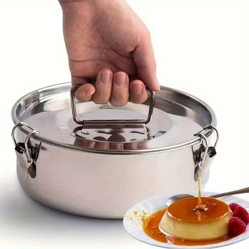 Flan-Form aus Edelstahl Kuchenbackform Flan-Hersteller Flan-Form-Set Schokoladen-Käsekuchenformen Küchenzubehör Kuchenbackwerkzeuge
