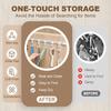 Multifunctional Slide Rail Hook,Kitchen Utensil Hanging Rack Wall Mounted Hanger,Space Saving Utensil Holder with 10 Hooks