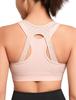 Yvette Sports High Plus No Integrated Perfect for Training and Gym Size M Pink Women's Non-Slip Bra, Front-Opening, Support, Size, Racerback, Wire,