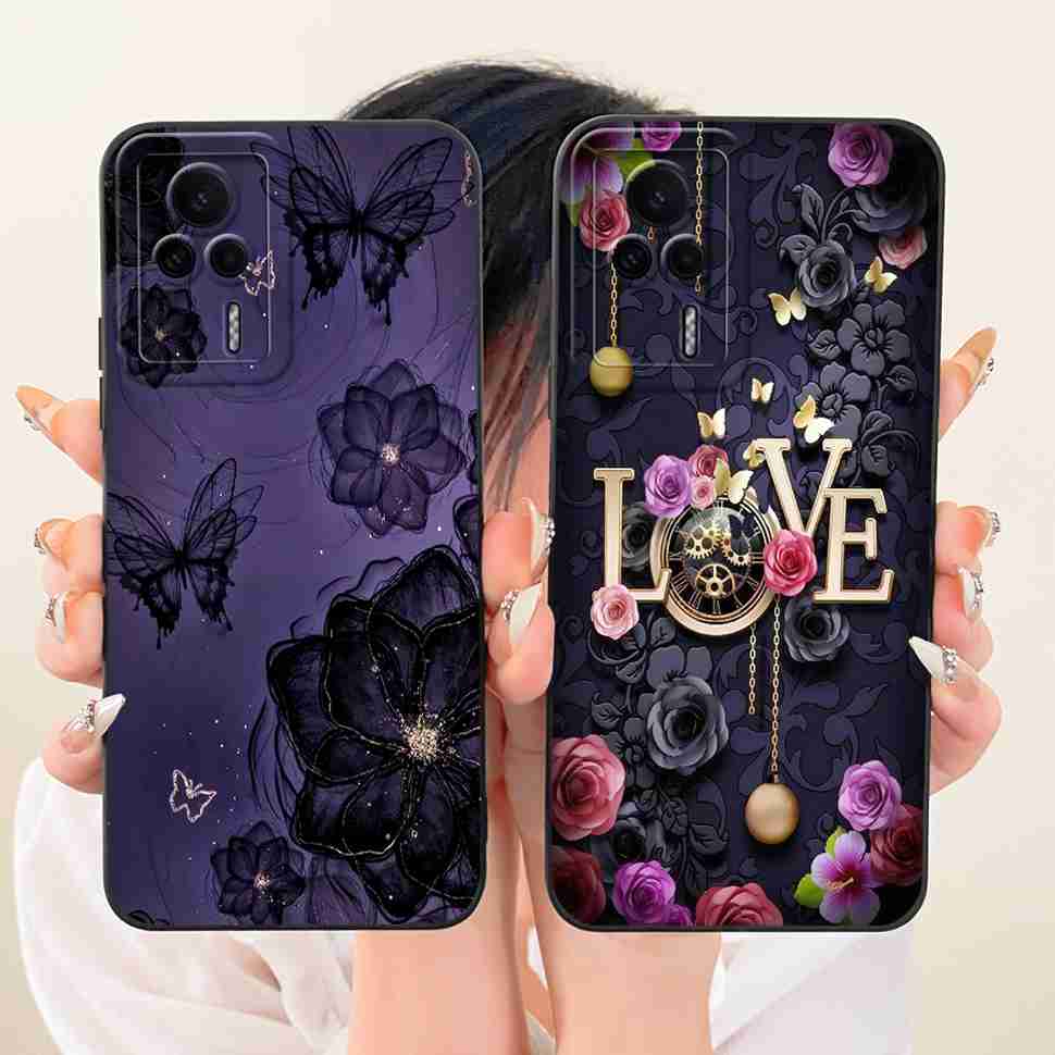 For Redmi K60E 5G 22122RK93C Case Lovely Cartoon Design Silicone Back Cover For Redmi K60e K60E 5G 6.67" Phone Cases Shockproof