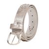 Elegant Crystal-Inlaid Women's Leather Belt - Versatile Korean Style Waist-Cinching Accessory