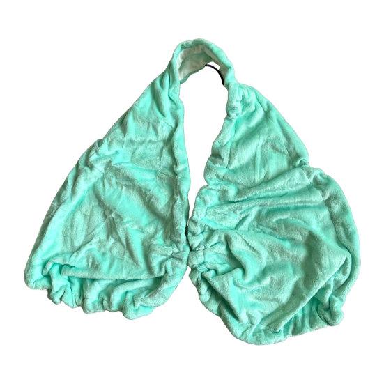 Asciugamano da Bagno a Forma di Reggiseno per Donne, Asciugamano Avvolgente Regolabile a Coulisse, Senza Mani, con Spalline, Asciugamano Morbido Assorbente Confortevole per l'Asciugatura