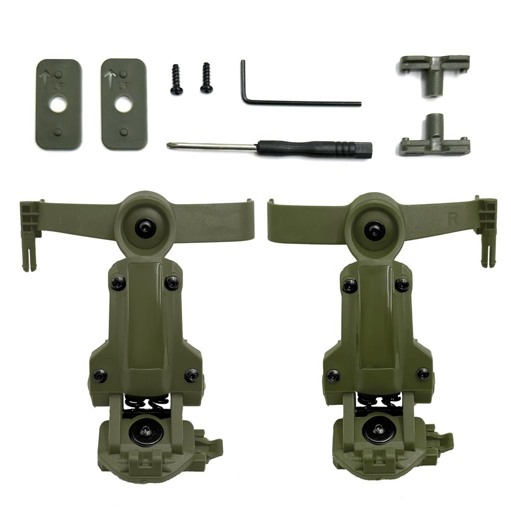 Tactical Helmet Rail Adapter for PELTOR ComTac Airsoft Shooting Accessories Headset Mount Fit Ops Core ARC Team Wendy MLOK Rail