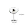 1PC 2023 New Stainless Steel Goblet Cup Ice Cream Dessert Salad Bowl Fruit Plate Snack Dish KTV Bar Supplies