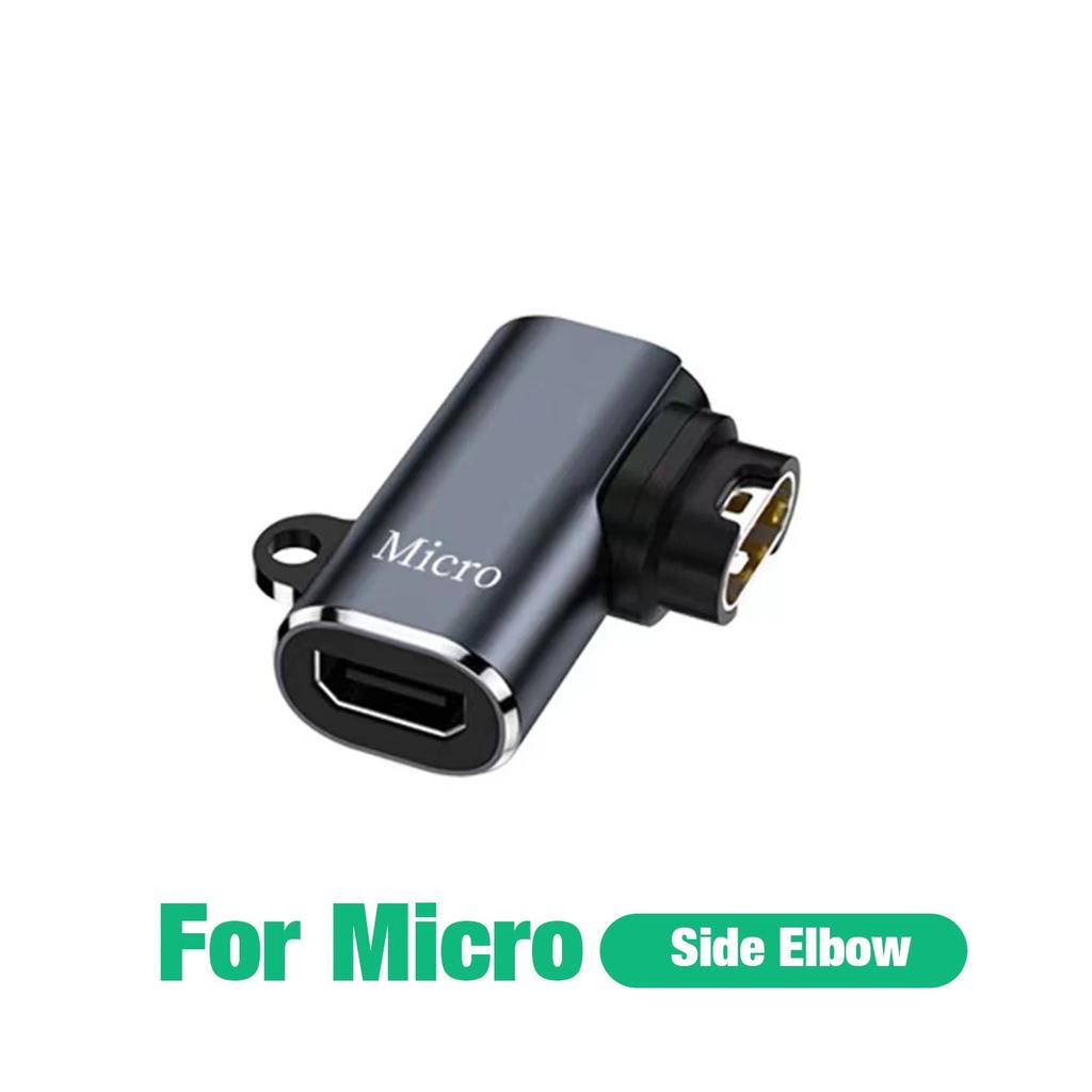 Type C/Micro/IOS USB to 4pin Charger Adapter Connector for Garmin Fenix 7/6/5/7X/6X/5X/ Venu 2 plus Watch Charging Converter