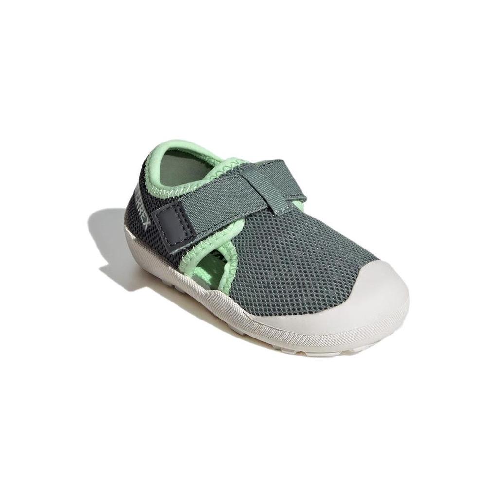 Baby Adidas Captain Toey Breathable And Lightweight Low Top Toddler Shoes Gray Green IF3109