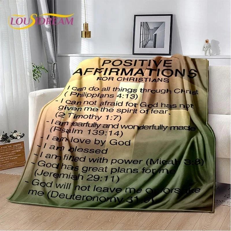 3D Pray Holy Bible Cross Jesus Soft Flannel Blanket for Bed Bedroom Sofa Picnic,Throw Blanket for Cover Outdoor Leisure Nap Gift