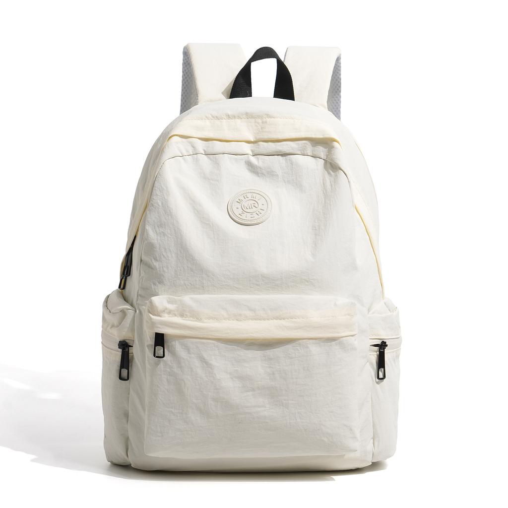 Schoolbag Light-colored Versatile Backpack Lightweight and Wear-resistant Class Student Schoolbag Daily Travel Large-capacity Computer Bag