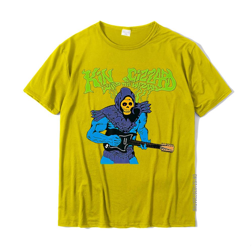 King Funny Gizzard The Lizard Gift Wizard Premium TShirt Cotton T Shirt For Men Printing Tops Shirt Plain Classic